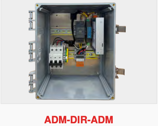 ADM-DIR-ADM enclosure: ADM Director pre-wired with an Aim Dynamics three-phase meter