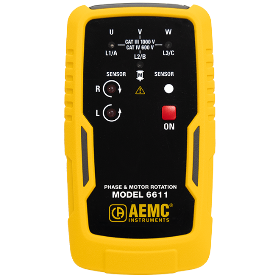 AEMC 6611 phase and motor rotation meter