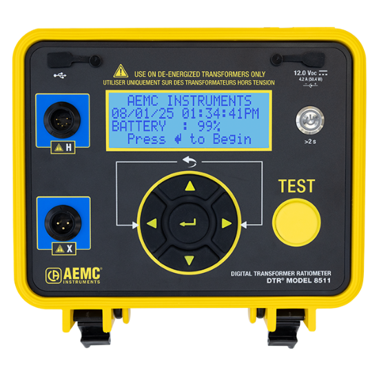 AEMC 8511 digital transformer turns ratiometer